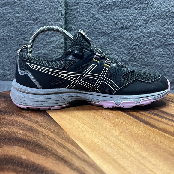ASICS GEL-Venture 8 Women's Trail Running Shoes Sneakers Black Pink Size 7.5 - Picture 9 of 13